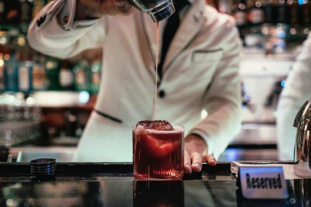 Antique American Bar In Europe