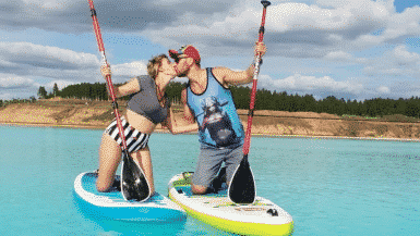 Turquoise Lake In Novosibirsk