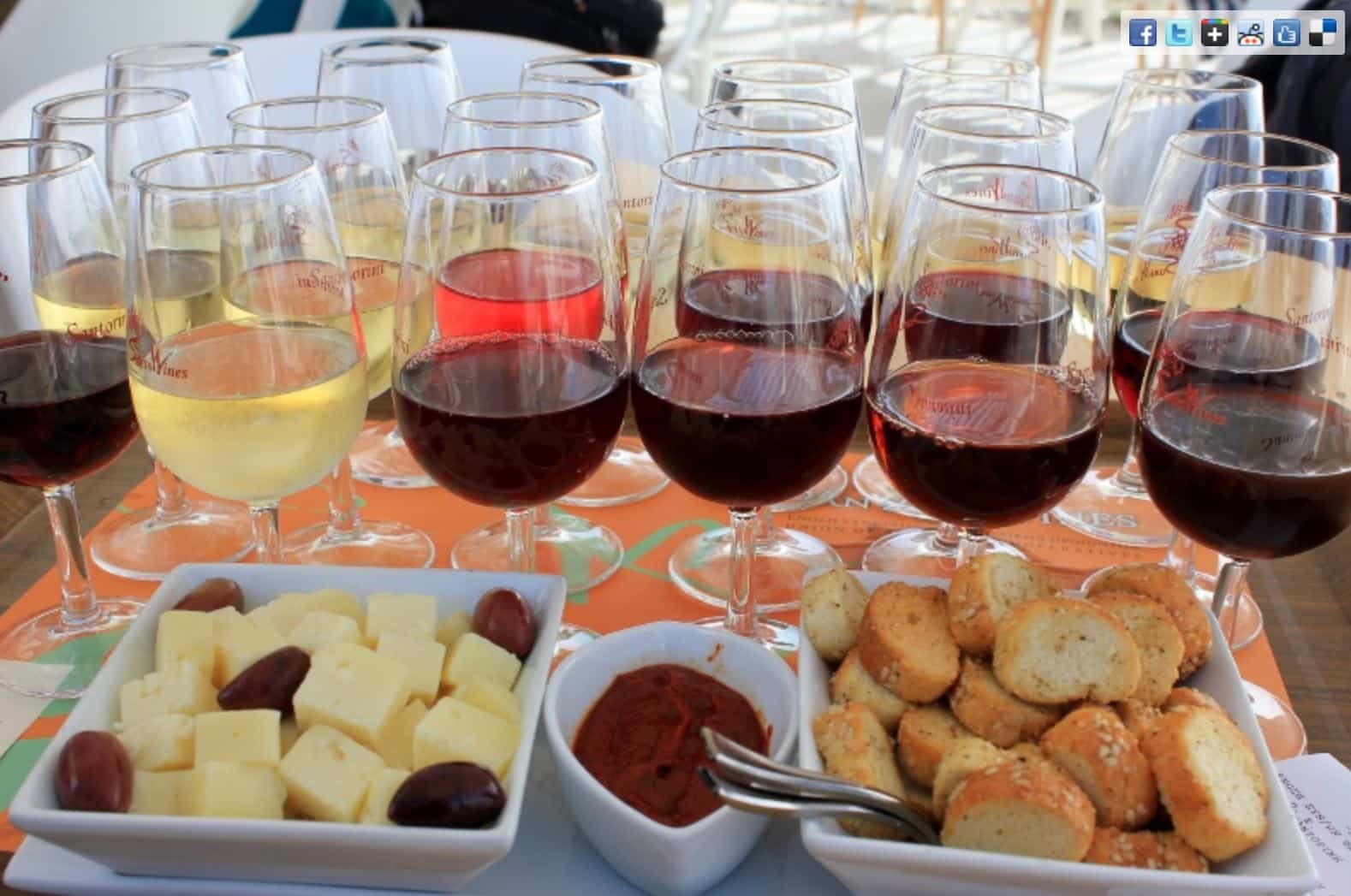 Wine Flight Tasting at Santo Winery