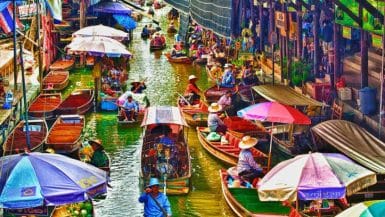Floating Market in Bangkok
