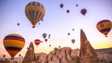Romantic Hot Air Balloon Rides