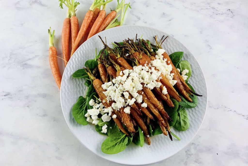 roasted baby carrot salad recipe