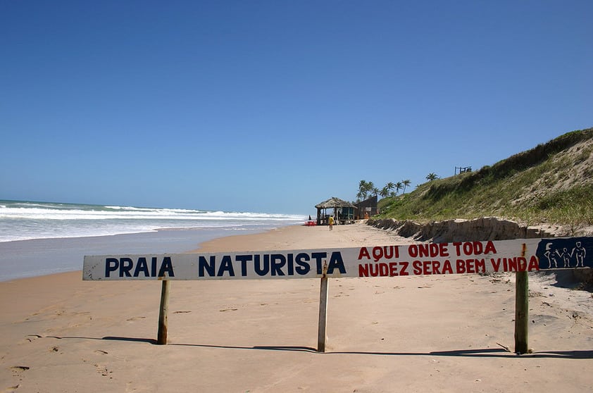 Naked beach in Recife