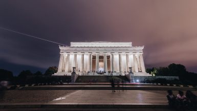 The most famous monuments in the US The Lincoln Memorial