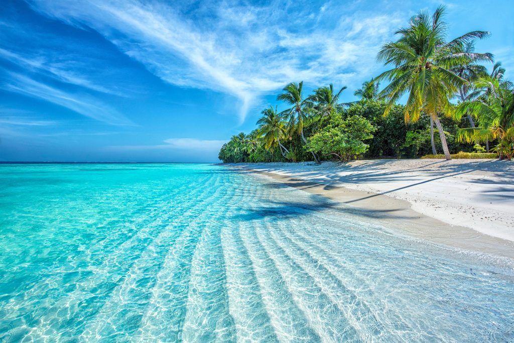Maldives beautiful, blue seas as one of the best honeymoon destinations of 2022.