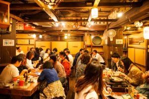 busy restaurant in tokyo