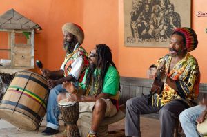 rastafarians playing instruments