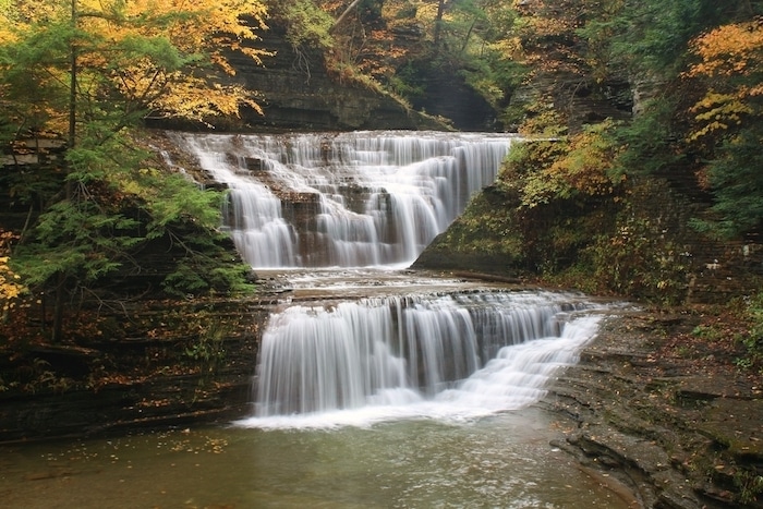 Buttermilk Falls State Park, Ithaca, NY, USA